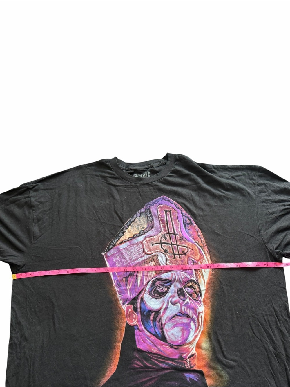 GHOST Papa Emeritus Graphic Tee Black Purple Neon Band T Shirt Gothic Metal 3XL - Picture 5 of 10
